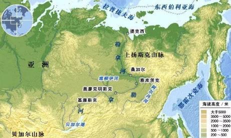 黑龙江源于肯特山,流经中国,俄罗斯国境,注入鞑靼海峡;黑龙江是一条