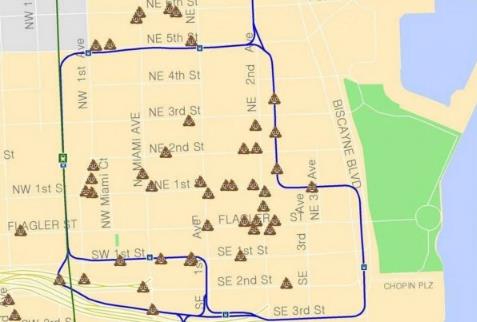 迈阿密人屎地图