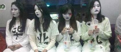 上海地铁惊现女僵尸