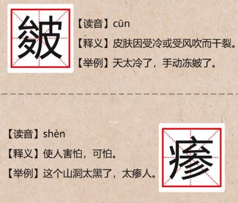 不常见却常用到的汉字