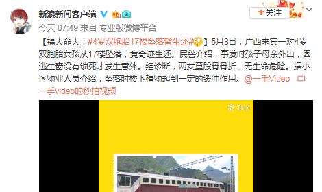 4岁双胞胎17楼坠落皆生还,还好没事家长长点心吧 ? 4岁双胞胎17楼坠落皆生还,还好没事家长长点心吧 ?