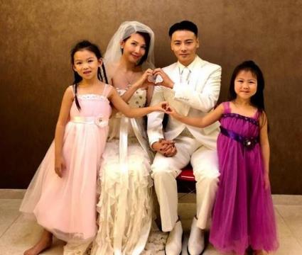 蔡少芬晒小女儿庆生照，张晋作为父亲不舍女儿长大