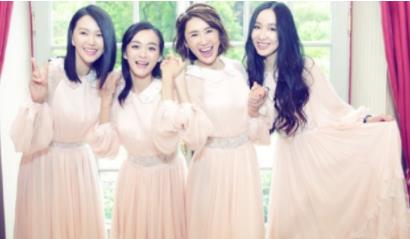 张歆艺庆祝结婚5年，张歆艺结婚的伴娘都有谁