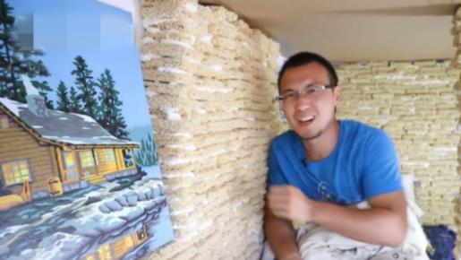 准爸爸用2000多袋泡面盖房送孩子 房子全面图曝光引争议 准爸爸用2000多袋泡面盖房送孩子 房子全面图曝光引争议