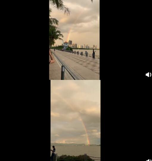 深圳连到香港的彩虹刷爆朋友圈 现场画面曝光简直是太美了 深圳连到香港的彩虹刷爆朋友圈 现场画面曝光简直是太美了