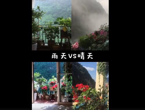 神仙阳台房主衣服晾1个月未干 现场画面曝光如同仙境一般