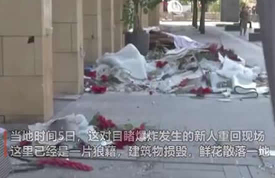 黎巴嫩新娘爆炸后重返婚礼现场 现场画面曝光简直是一秒天堂一秒地狱 黎巴嫩新娘爆炸后重返婚礼现场 现场画面曝光简直是一秒天堂一秒地狱