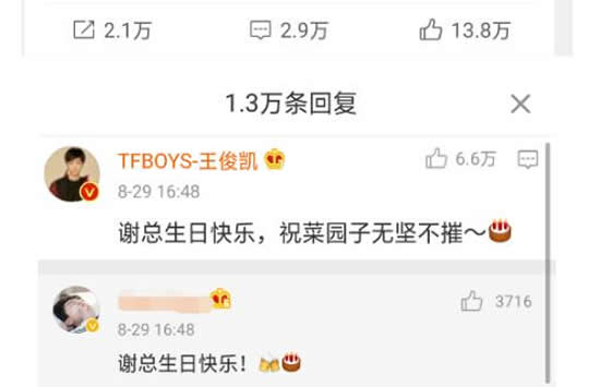 王俊凯祝谢霆锋菜园子无坚不摧什么情况 真相来了原来是这样