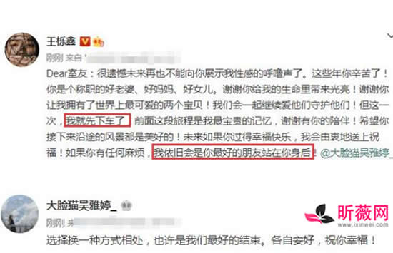 王栎鑫曾对吴雅婷说会离开她 两人离婚疑似是女方家暴男方出轨是真的吗 王栎鑫曾对吴雅婷说会离开她 两人离婚疑似是女方家暴男方出轨是真的吗