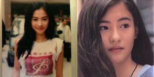 张柏芝的照片（12岁旧照）