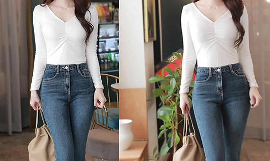 时尚牛仔裤女 2020这样穿搭太好看了