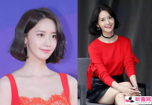 林允儿短发图片：流行短发林允儿短发示范