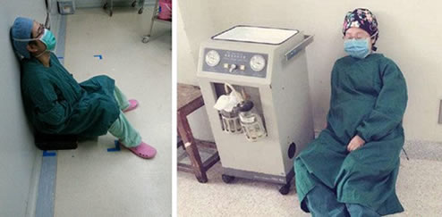 女医生挺肚笑走红：是白衣天使又是伟大母亲相视而笑