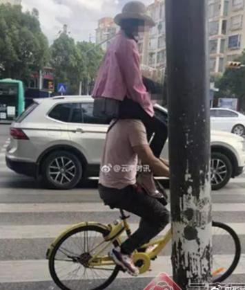 情侣共乘共享单车：面对面的姿势,盘点情侣单车不雅姿势
