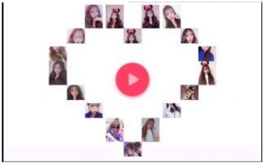 爱心图片：微信爱心九宫格图片教程