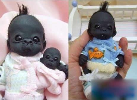 南非小孩世界上最黑的孩子：像黑色洋娃娃（图）