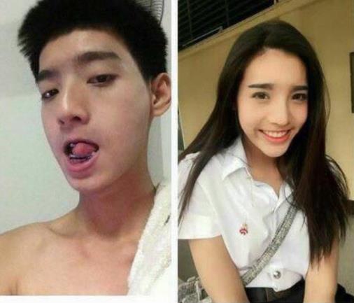 为什么人妖可以那么漂亮：泰国人妖变身前后对比照