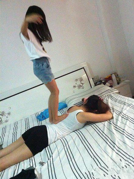 来个spa放松下，幸亏妹子比较瘦啊