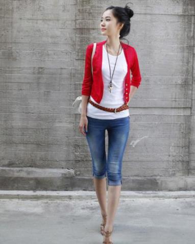 街拍韩国美女怎么穿都好看：这身材好羡慕（图）