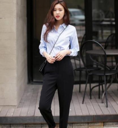 街拍韩国美女怎么穿都好看：这身材好羡慕（图）