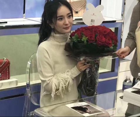 杨幂未P图侧颜精致：镜头下的杨幂真实漂亮（图）