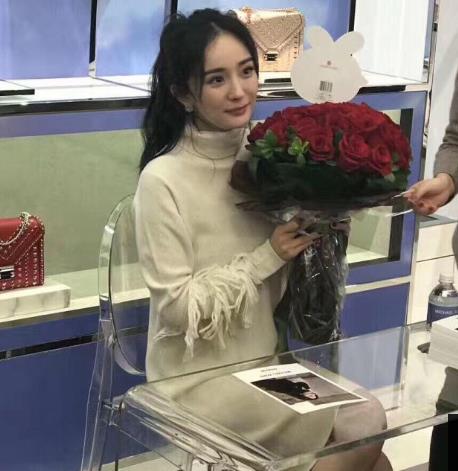 杨幂未P图侧颜精致：镜头下的杨幂真实漂亮（图）