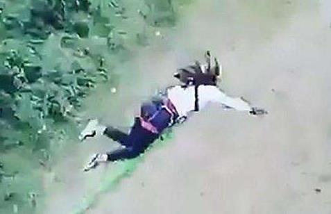 蹦极事故图片盘点：19岁姑娘蹦极撞地（图）