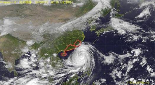 罕见大风暴来袭中国：中心附近最大风力15级