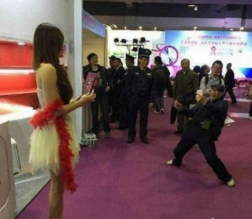 我这辈子第一次见到美女啊