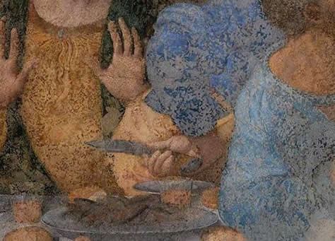 最后的晚餐多了一只手:被隐藏了细致极恐(图) 最后的晚餐多了一只手:被隐藏了细致极恐(图)