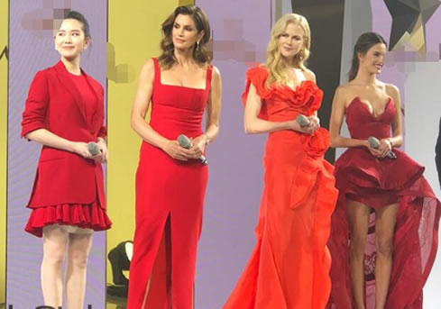 刘诗诗穿艳丽红裙:身材苗条一身红装艳丽动人(图) 刘诗诗穿艳丽红裙:身材苗条一身红装艳丽动人(图)