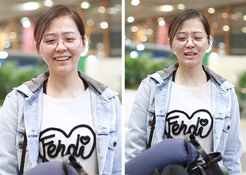 张靓颖素颜气色不佳：苦笑表情像喜剧疲惫显憔悴