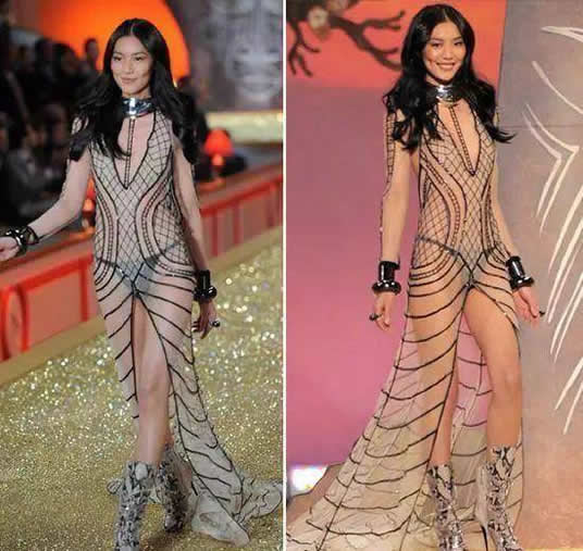 刘雯翅膀：2018维密造型对比历年维密造型（图）