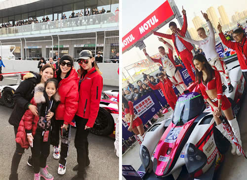 林志颖老婆秀恩爱：红色“战衣”画风齁甜（图）