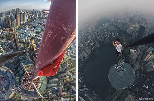 男子作死挑战高空运动,下一秒果然出事了(图) 男子作死挑战高空运动,下一秒果然出事了(图)