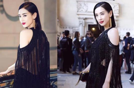 黄圣依见粉丝露甜笑：时尚卡其色风衣自信甜笑