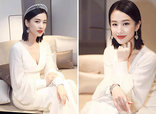 黄圣依见粉丝露甜笑：时尚卡其色风衣自信甜笑