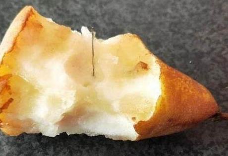 吃梨吃出缝衣针：类似关于水果破坏的案例超100起