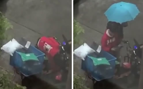 上海快递小哥暴哭：为什么在雨中暴哭原因真相让人心酸
