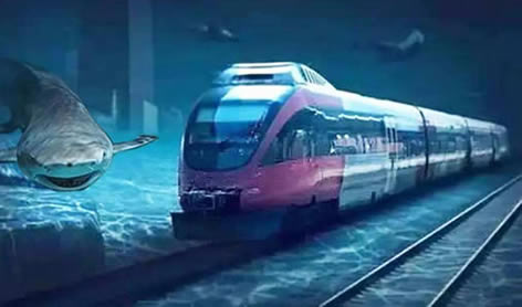 国内首条海底高铁:坐高跌穿越大海看海底美景(图) 国内首条海底高铁:坐高跌穿越大海看海底美景(图)