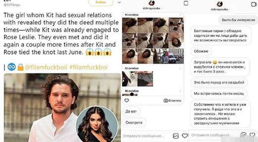 出演《权利的游戏》雪诺被爆出轨:床照揭出轨对象是谁 出演《权利的游戏》雪诺被爆出轨:床照揭出轨对象是谁