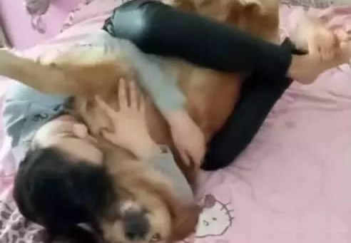 女子失恋与狗狗一起睡：不料狗狗做了这事她悲剧了