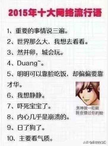 2015年十大网络流行语