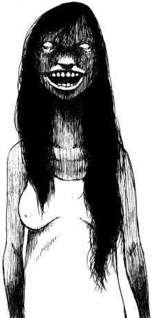 八尺大人动漫：萌化版和恐怖版八尺大人图片