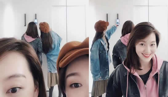 唐嫣晒趣味自拍照:唐嫣与闺蜜王冠少女般嗨玩自拍 唐嫣晒趣味自拍照:唐嫣与闺蜜王冠少女般嗨玩自拍