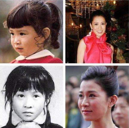 佘诗曼晒童年照：小红裙十分可爱（图）