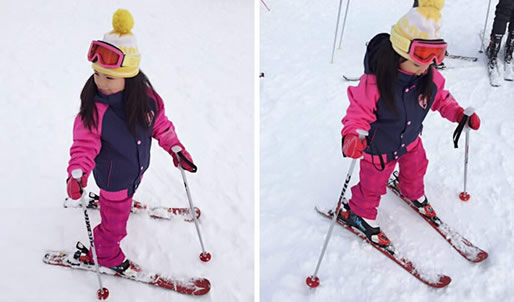 李湘晒女儿滑雪照：北京大雪明星有的晒娃有的晒闺蜜
