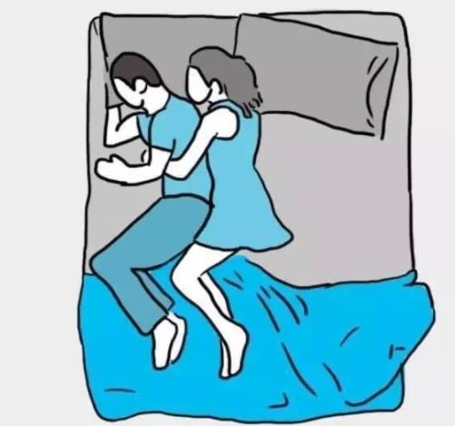 床上的十种姿势图片:10种夫妻睡姿感情一目了然