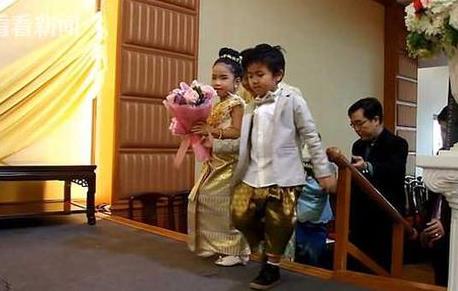 6岁龙凤胎结婚是什么情况：前世恋人今生结缘（图）
