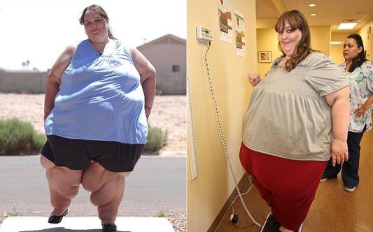 女子体重1400斤仍要增肥：唯一健康的超胖人（图）